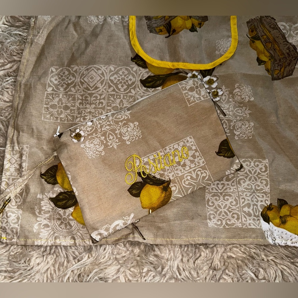 “Positano” Apron and Pouch